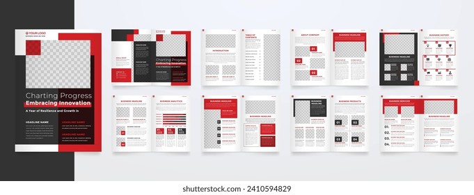 minimalist brochure template with modern concept and minimalist layout use for business profile and product catalog