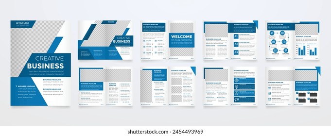 minimalist brochure template with modern concept and minimalist layout use for business profile and product catalog