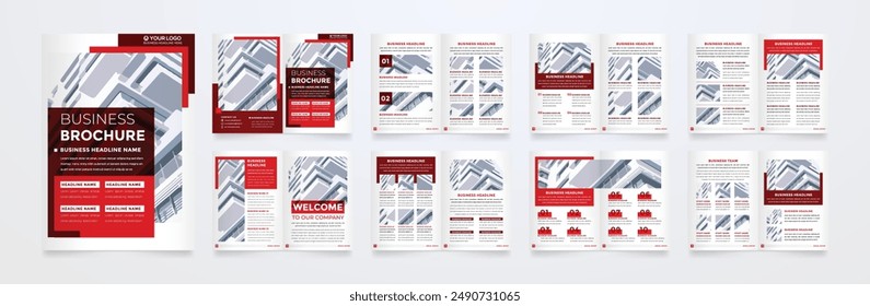 minimalist brochure template with modern concept and minimalist layout use for business profile and product catalog