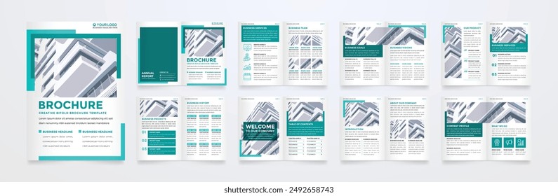 Plantilla de folleto minimalista con concepto moderno y diseño minimalista para el perfil de negocio y el catálogo de productos