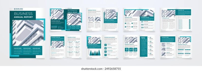 minimalist brochure template with modern concept and minimalist layout use for business profile and product catalog