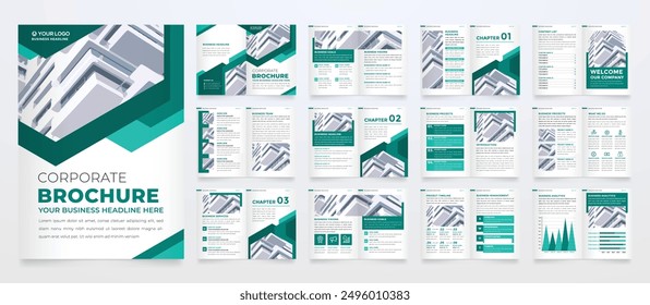 minimalist brochure template with modern concept and minimalist layout use for business profile and product catalog