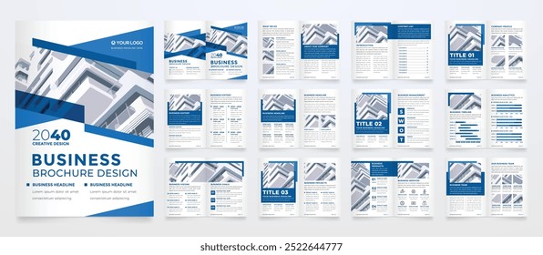 minimalist brochure template with modern concept and minimalist layout use for business profile and product catalog