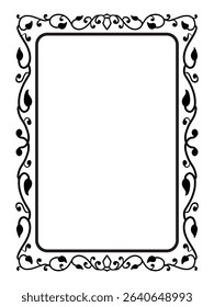 Minimalist Bronze Ornamental Frame Decorative Vector