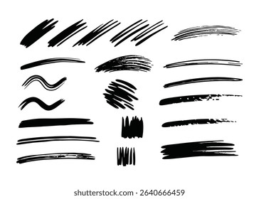Minimalist Brush Stroke Clipart Design