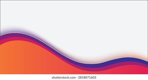 Minimalist bstract blue orange background. Creative design for presentation.