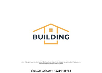 minimalist building architecture logo design inspiration.