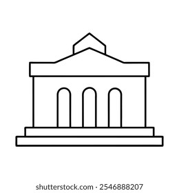 Ilustração minimalista do vetor da arte da linha de construção - Estrutura de tópicos do projeto arquitetônico