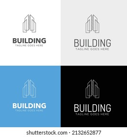 minimalist building, logo designer, real estate logo, minimal logo, vector