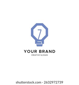 Minimalist Bulb logo with letter Z for tech or energy brand