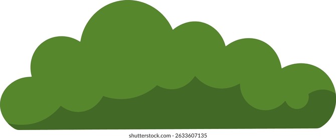 Minimalist Bush Clipart – Nature Element