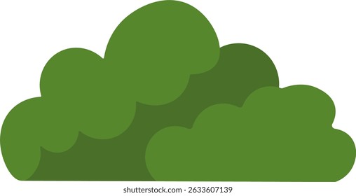 Minimalist Bush Clipart – Nature Element