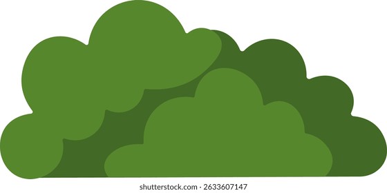 Minimalist Bush Clipart – Nature Element