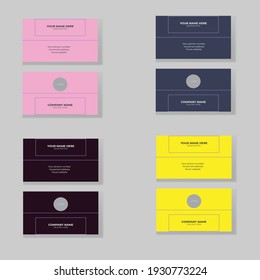 Minimalist Business Card with 4 colour