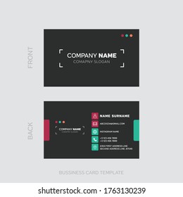 Minimalist business card and Clean Business Card Template 