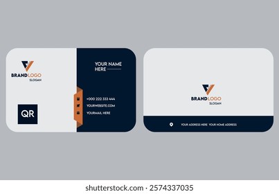 minimalist business card design with elegant layout