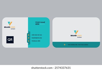 minimalist business card design with elegant layout