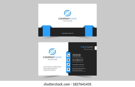 Minimalist business card design template