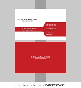 minimalist business card design template