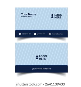 Minimalist business card design template