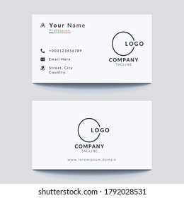 Minimalist Business Card design Vector template