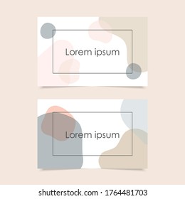 Minimalist business card mockup vector illustration simple.