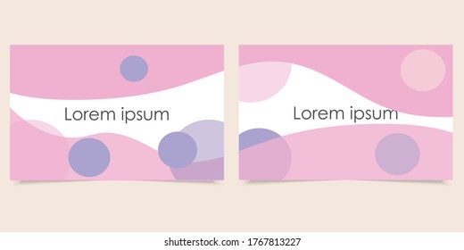 Minimalist business card mockup vector illustration simple.