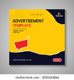 minimalist business digital advertisement template