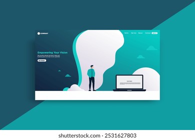 Minimalist Business Landing page Design