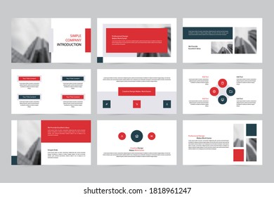 Minimalist business layout template design