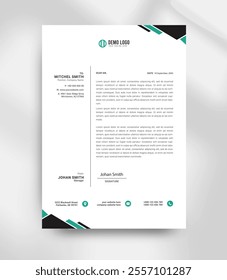 minimalist business letterhead design template