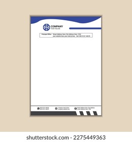 "Minimalist Business Letterhead Vector Design"