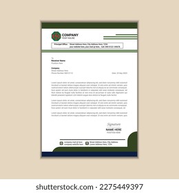 "Minimalist Business Letterhead Vector Design"