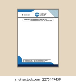 "Minimalist Business Letterhead Vector Design"