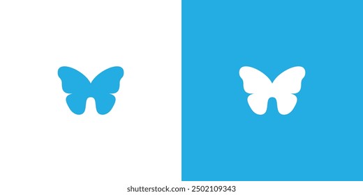 Minimalist Butterfly Logo Design Vector 