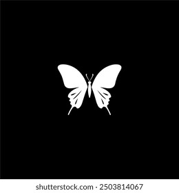 Minimalist Butterfly Logo, vector, logotype