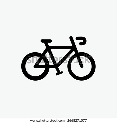 minimalist bycycle icon vector template