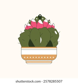 Minimalist Cactus Illustration for design needs, Landing Pages, Animation, Apps, Presentations, Content Creator and other Promotions
