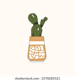 Minimalist Cactus Illustration for design needs, Landing Pages, Animation, Apps, Presentations, Content Creator and other Promotions
