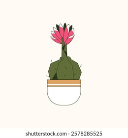 Minimalist Cactus Illustration for design needs, Landing Pages, Animation, Apps, Presentations, Content Creator and other Promotions
