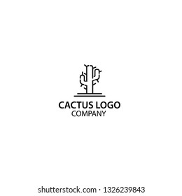 minimalist cactus logo design inspiration
