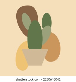 minimalist cactus pots design, is great displaying on the wall
