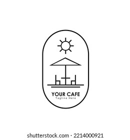 Minimalist Cafe Logo for Restaurant in Beach