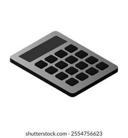 Minimalist calculator vector icon featuring a simple, clean design. Ideal for educational, financial, and technology-related projects, offering a modern and professional look.