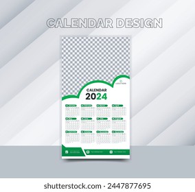 A minimalist calendar template, planner, and journal for 2024