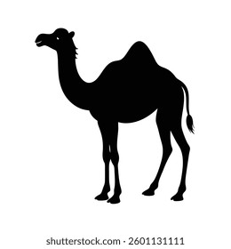Minimalist Camel Silhouette Vector Art – Black Camel Design Illustration