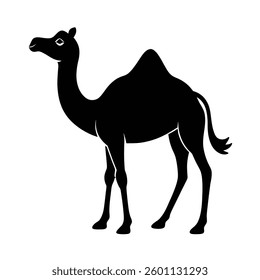 Minimalist Camel Silhouette Vector Art – Black Camel Design Illustration