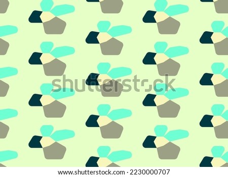 Minimalist camouflage pattern made of simle geometry, seamless vector