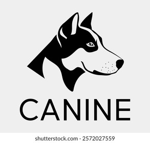 Minimalist Canine Logo Design: Perfect for Pet Brands, Businesses, and Marketing