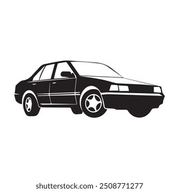 Minimalist car logo vector template